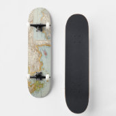Skateboard Carte méditerranéenne orientale (Recto)