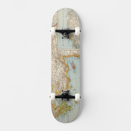 Skateboard Carte méditerranéenne orientale (Recto)