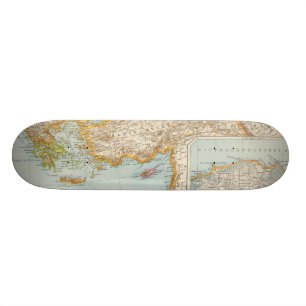 Skateboard Carte méditerranéenne orientale