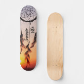 Skateboard Carte orange (Recto)