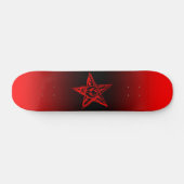 Skateboard Carte Pentagramme Saignant (Horz)
