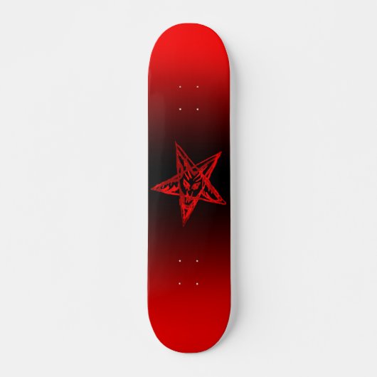 Skateboard Carte Pentagramme Saignant (Devant)