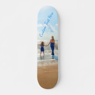 Skateboard Carte photo personnalisée Vos photos et votre text