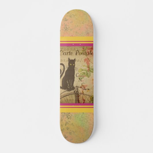 Skateboard Carte postale française (Devant)
