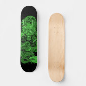 Skateboard Carte Pro personnalisée Élément Emerald Dragon (Recto)