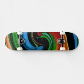 Skateboard Carte Rainbow Face Abstraite (Horz)