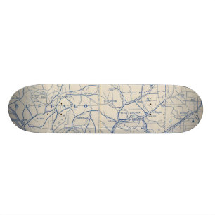 Skateboard Carte routière cycliste du Wisconsin 6
