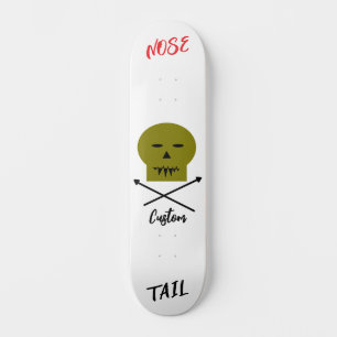 Skateboard Carte Skull et Cross-deck personnalisable