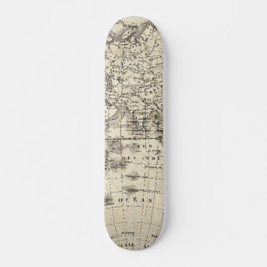 Skateboard Carte vintage de l'Europe et de l'Asie (Devant)