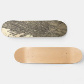 Skateboard Carte vintage de Nantucket (1881) (Horz)