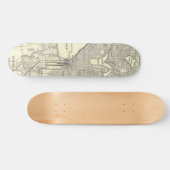 Skateboard Carte vintage de Seattle (1914) (Horz)
