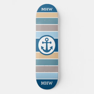 Skateboard Cartes de routage monogramme personnalisées