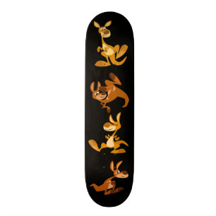 Skateboard Cartographie de Cute Bbony Kangaroos