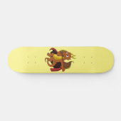 Skateboard Carton de dragon orange (Horz)