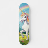 Skateboard Carton de la licorne mignonne (Devant)
