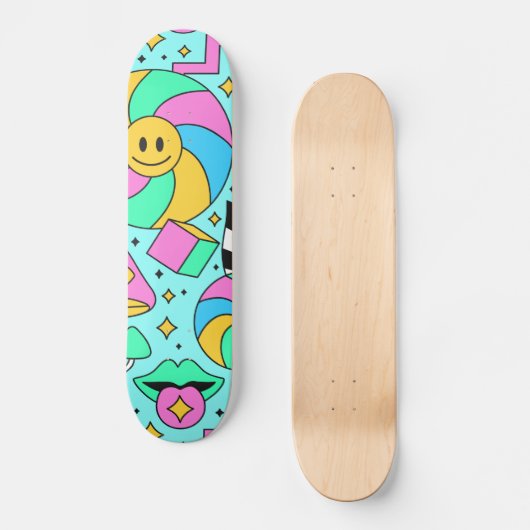 Skateboard Carton d'illustration mignonne (Recto)