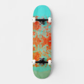 Skateboard Carton Ombre Turquoise (Recto)