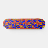Skateboard carton rouge et bleu (Horz)