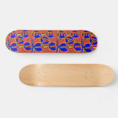 Skateboard carton rouge et bleu (Horz)