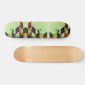 Skateboard Carton triangles Abstrait (Horz)