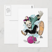 skateboard cartoon briefkaart (Voorkant / Achterkant)