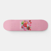 Skateboard Cartoon Heart & Sweet amis valentine's day (Horz)