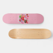 Skateboard Cartoon Heart & Sweet amis valentine's day (Horz)