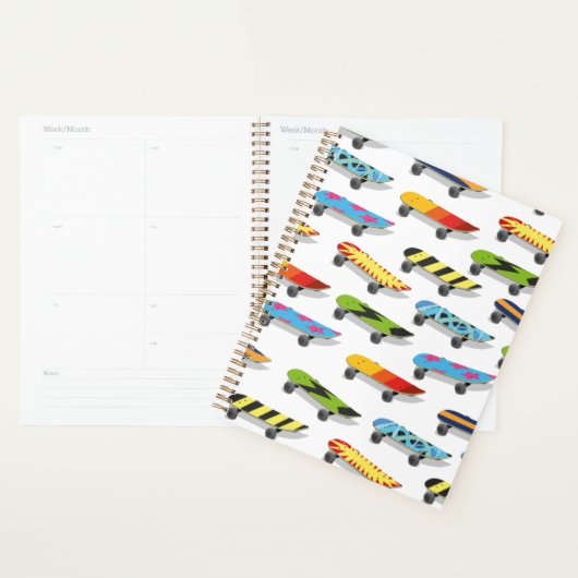 Skateboard Cartoon. Planner (Display)