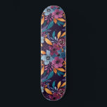Skateboard Cas de Burgundy Navy Mustard Watercolor Flowers<br><div class="desc">This elegant and artsy pattern est parfait pour le meilleur et le stylish woman It feobjets a hand-painted berry burgundy red, navy blue, mustard yellow, emerald green, and classic blue watercolor fall and autumn, flowers and leaves bouquet on top of a purple burgundy background. Artistic, moderne, country, pretty, unique, et...</div>