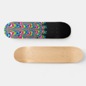 Skateboard Cascade arc-en-ciel - Art fractal (Horz)