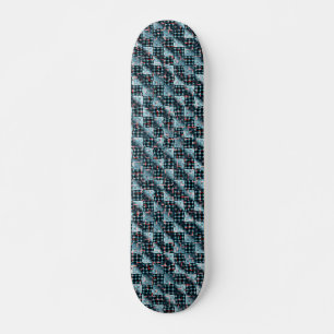 Skateboard Cases d'échecs incurvées exposées à une mosaïque d
