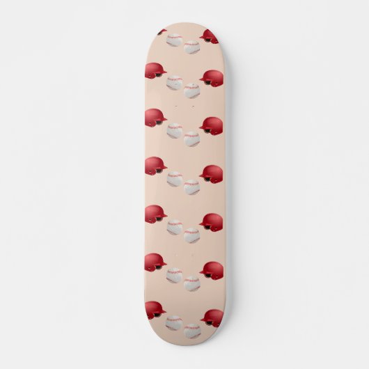 Skateboard Casque et balles de baseball (Devant)