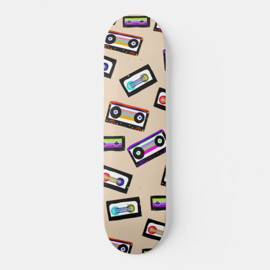 Skateboard Cassettes à cassettes rétro-rainbow #1 #wall #art (Recto)
