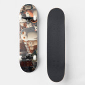 Skateboard Cat City Cartoon Crowd (Recto)