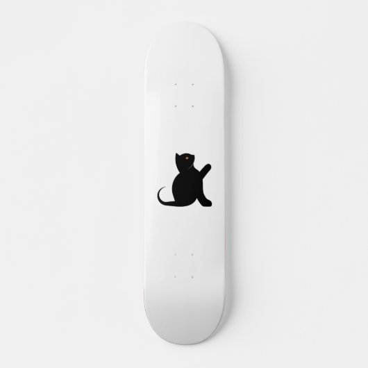 Skateboard Cat dit bonjour (Devant)