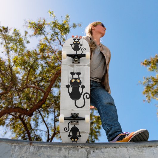 Skateboard Cat Falling down fun dessin personnage (Extérieur 1)