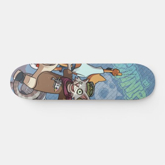 Skateboard Cats Skate Catnip Graffiti Cartoon (Horz)