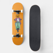 Skateboard Cavalier Citrouille sur Scooter Menthe (Recto)