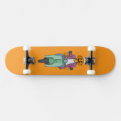 Skateboard Cavalier Citrouille sur Scooter Menthe (Horz)