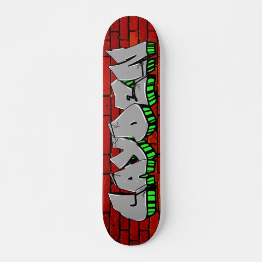 SKATEBOARD CAYDEN GRAFFITI CLAVIER PERSONNALISÉ (Devant)