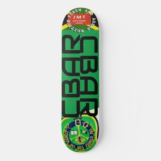 Skateboard CBAR POUR L'ÉDITION FORTH & ADAMS 8 1/4" Planche (Recto)
