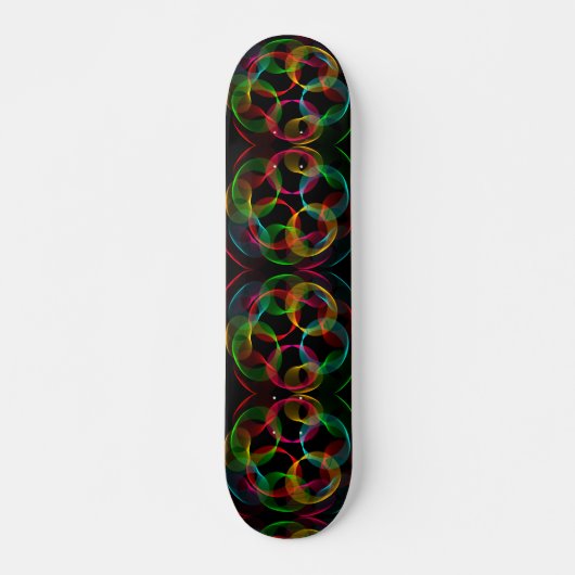 Skateboard Cellules Abstraites (Devant)