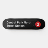 Skateboard Central Park North subway sign (Horz)