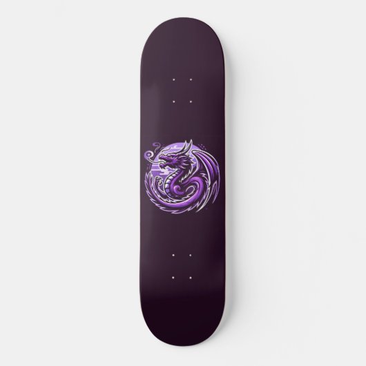 Skateboard Cercle de dragon violet (Recto)