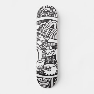Skateboard Cercle maya, hiéroglyphe mexicain(Maya)