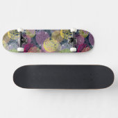 Skateboard Cercle mignon abstrait de point de polka (Horz)