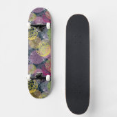 Skateboard Cercle mignon abstrait de point de polka (Recto)