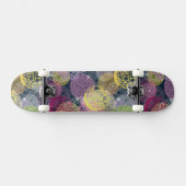 Skateboard Cercle mignon abstrait de point de polka (Horz)