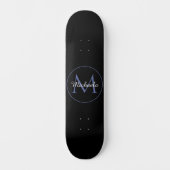 Skateboard Cercle minimal moderne nom initial monogramme mode (Recto)