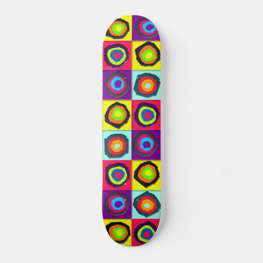 Skateboard cercles motif (Recto)